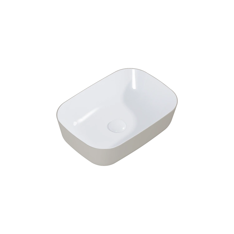 Elita Umywalka nablatowa Reni Bicolor 46x33 Ceram White HG Połysk Fume Matt. RE040460896140 zd.1  BudoHurt.com Łódź.png