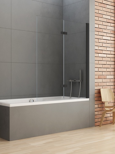 Parawan wannowy NEW SOLEO BLACK   BudoHurt.com Łódź.jpg