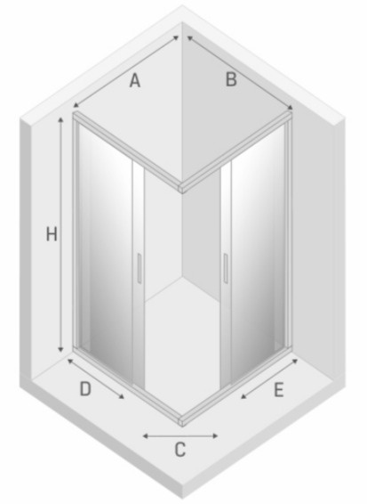 New Trendy Kabina prysznicowa NEW PRAKTIC rys. BudoHurt.com Łódź .jpg