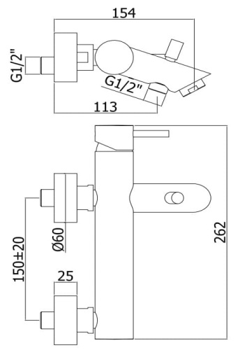 PAFFONI Light Bateria wannowa LIG022CR rys. BudoHurt.com Łódź.jpg