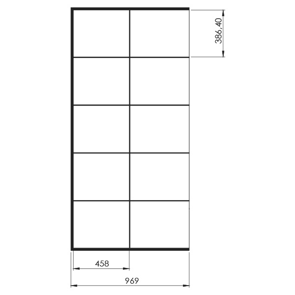 New Trendy Kabina prysznicowa NEW MODUS BLACK walk in rys. modul 2 BudoHurt.com Łódź .jpg