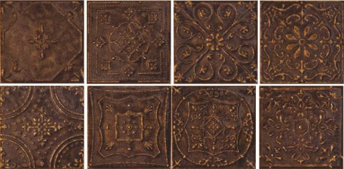 Tubądzin TINTA BROWN DEKOR 14,8X14,8  BudoHurt.com Łódź.jpg