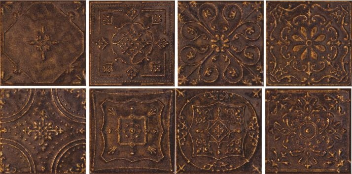 Tubądzin TINTA BROWN DEKOR 14,8X14,8  BudoHurt.com Łódź.jpg