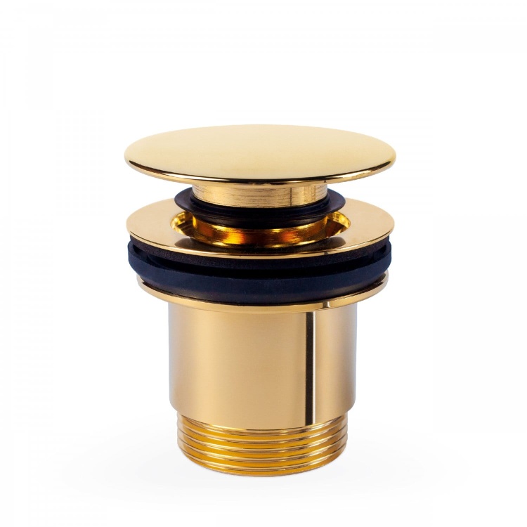 Tres Odpływ umywalkowy Ø 63 mm CLICK-CLACK Złoto 24284001OR  BudoHurt.com Łódź.jpg
