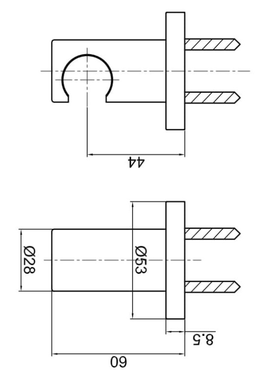 Kohlman Uchwyt Punktowy QW004M rys. BudoHurt.com Łódź.jpg