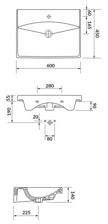 Cersanit UMYWALKA Meblowa CITY 60  K35-006  rys.png