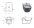 Cersanit BIDET Zawieszany  UM CITY SQUARE    K35-045 rys.png