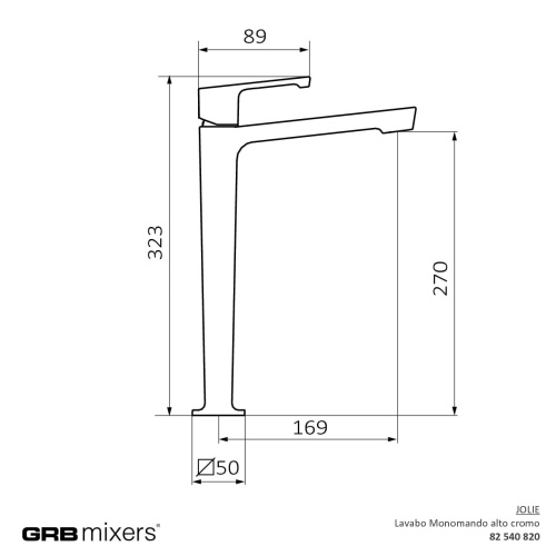 GRB Bateria umywalkowa wysoka Jolie 82540820 rys. BudoHurt.com Łódź.jpg