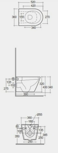 Rak Ceramics  Feeling  Miska WC Czrny mat rys..jpg