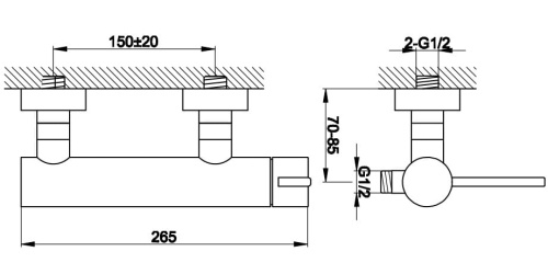 Kohlman DEXAME Natynkowa bateria prysznicowa QW120D  BudoHurt Łódź.jpg