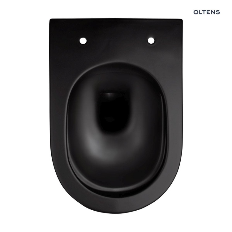 Zestaw Oltens Hamnes miska WC wisząca PureRim z deską wolnoopadającą czarny mat 42014300 zd.1. BudoHurt.jpg