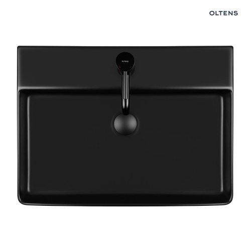 Oltens Duve umywalka 60x42 cm nablatowa prostokątna czarny mat 41300300 zd.1. BudoHurt.jpg