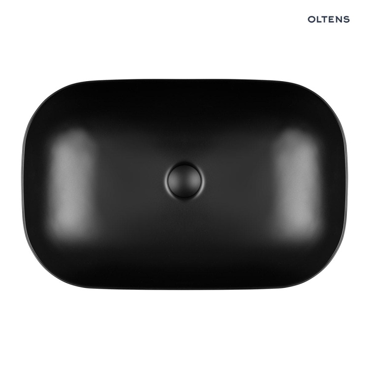 Oltens Hamnes umywalka 61x40 cm nablatowa owalna czarny mat 40302300 zd.1. BudoHurt.jpg
