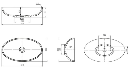 Omnires CRETE M+ Umywalka nablatowa, 51 x 30 cm BIAŁY POŁYSK. CRETEBP rys.jpeg