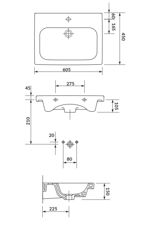Cersanit UMYWALKA Meblowa COLOUR 60 K103-007 rys. tech.png