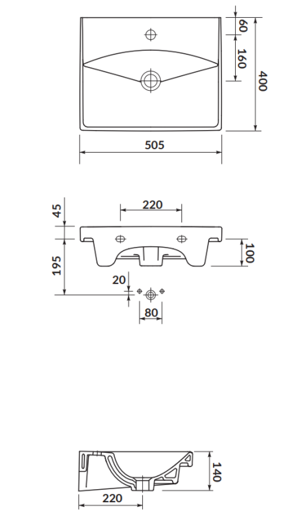 Cersanit UMYWALKA Meblowa CITY 50 K35-005 rys. tech.png