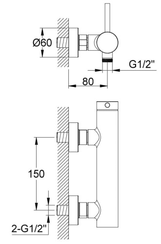 Kohlman AXEL bateria prysznicowa AXEL QW120A BudoHurt.jpg