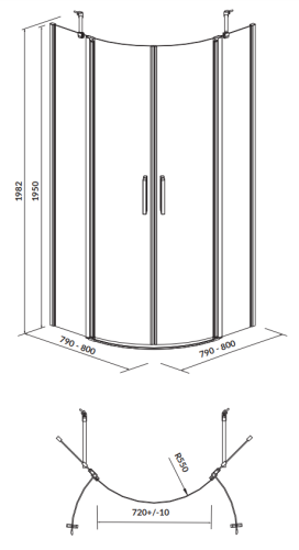 Cersanit S162-009  rys. tech. BudoHurt Łódź.png