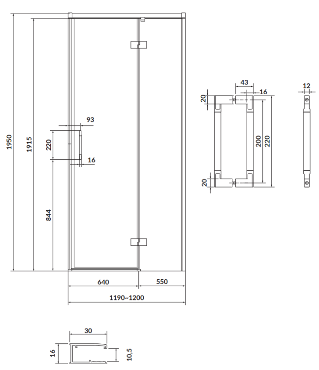 Cersanit S932-118 rys. tech. BudoHurt Łódź.png