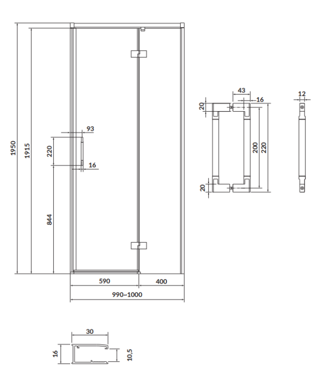 Cersanit S932-125  rys. tech. BudoHurt Łódź.png