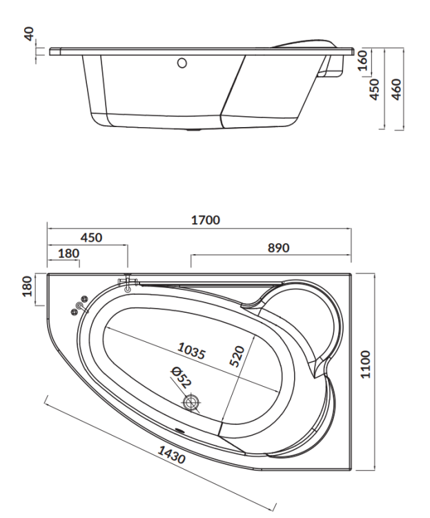 Cersanit S301-115  rys. tech. BudoHurt Łódź.png