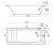 Cersanit Wanna Prostokątna Virgo 170x75. S301-045   rys. tech. BudoHurt Łódź.png