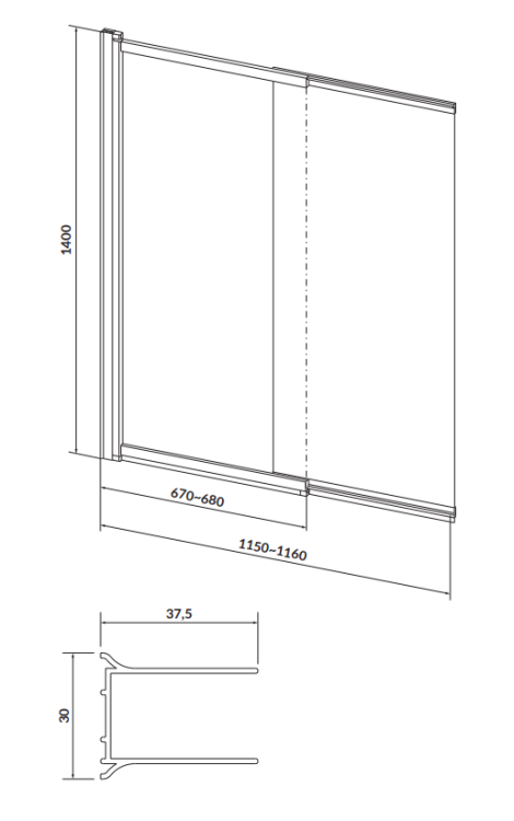 Cersanit S932-142  rys. tech. BudoHurt Łódź.png