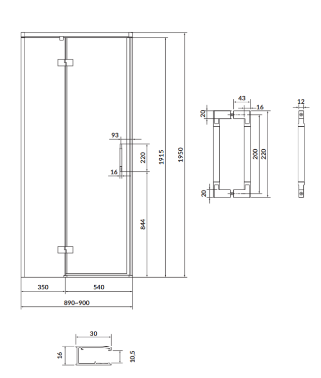 Cersanit S932-120  rys. tech. BudoHurt Łódź.png