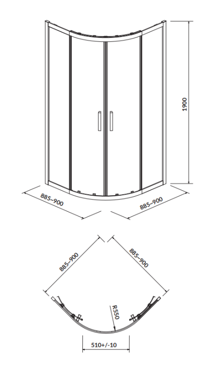Cersanit S157-002 rys. tech. BudoHurt Łódź.png