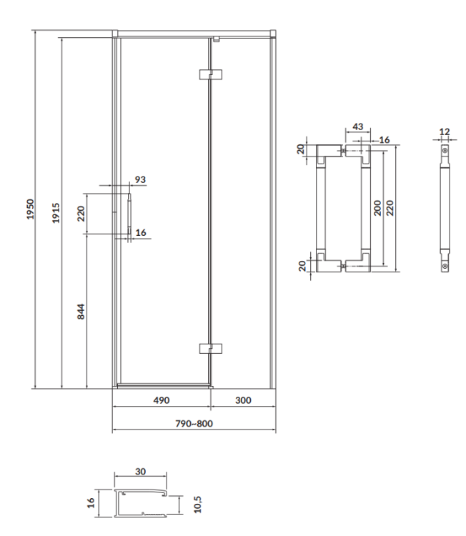 Cersanit  S932-115  rys. tech. BudoHurt Łódź.png