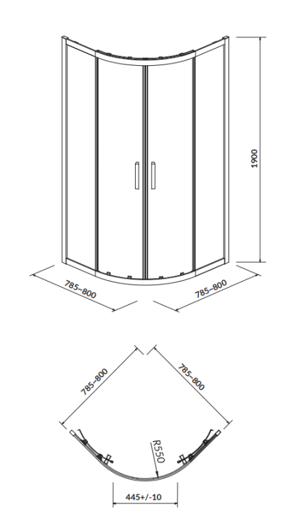 Cersanit S157-001  rys. tech. BudoHurt Łódź.png