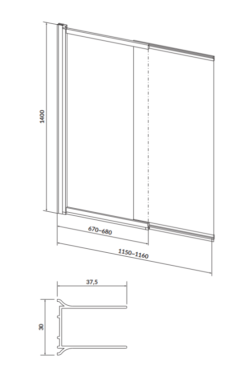Cersanit S932-141 rys. tech. BudoHurt Łódź.png