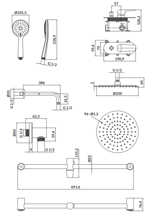Cersanit S952-014 rys. tech. BudoHurt Łódź.png