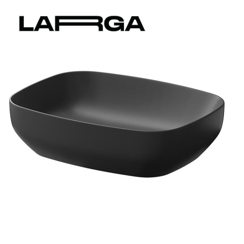 Cersanit Umywalka nablatowa LARGA prostokątna 50x38 - antracyt mat. K677-013  BudoHurt.com Łódź.jpg