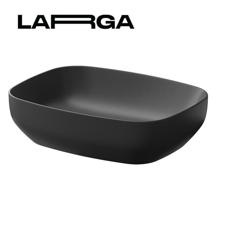 Cersanit Umywalka nablatowa LARGA prostokątna 50x38 - antracyt mat. K677-013  BudoHurt.com Łódź.jpg