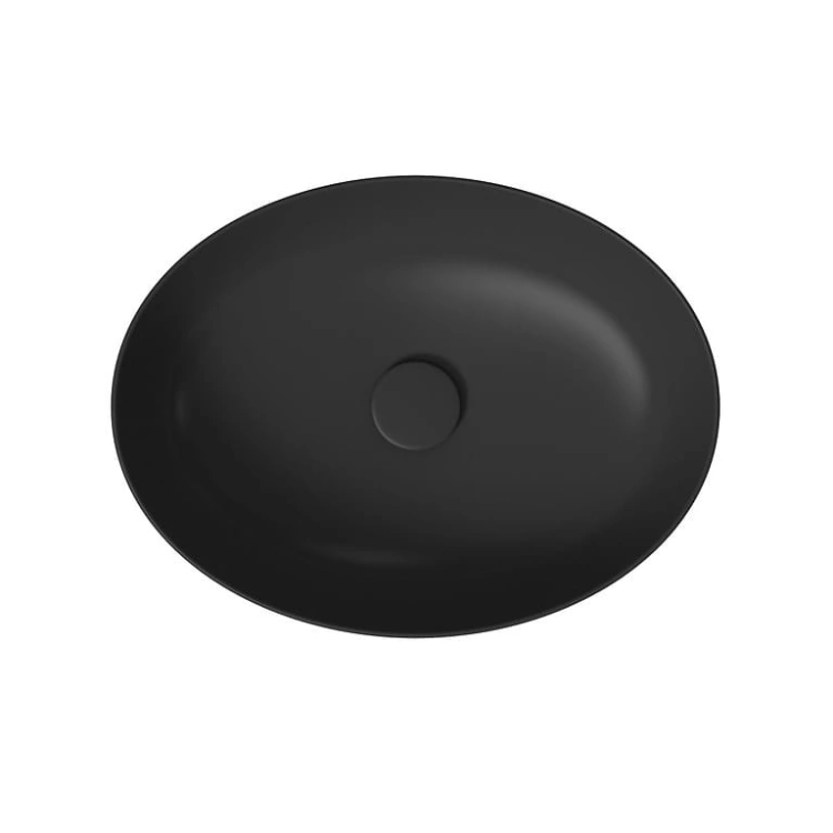 Cersanit umywalka nablatowa LARGA elipsa 50x38 - antracyt mat. K677-014  zd.1  BudoHurt.com Łódź.jpg