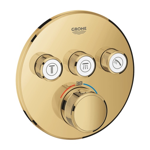 GROHE Grohtherm SmartControl Bateria termostatyczna do obsługi trzech wyjść wody Cool Sunrise. 29121GL0 BudoHurt.com Łódź.jpg
