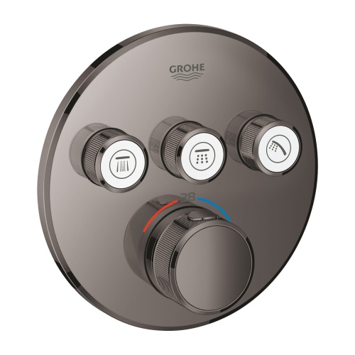 GROHE Grohtherm SmartControl Bateria termostatyczna do obsługi trzech wyjść wody Hard Graphite. 29121A00 BudoHurt.com Łódź.jpg