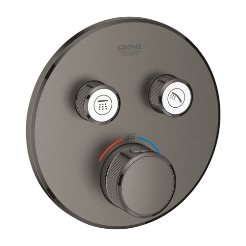 GROHE Grohtherm SmartControl prysznicowa bateria termostatyczna do obsługi dwóch wyjść wody Brushed Hard Graphite. 29119AL0 BudoHurt.com Łódź.jpg