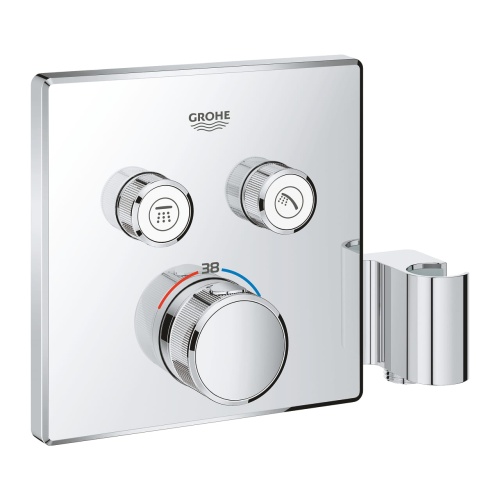 GROHE Grohtherm SmartControl Bateria termostatyczna do obsługi dwóch wyjść wody, ze zintegrowanym przyłączem i uchwytem prysznicowym. 29125000 BudoHurt.com Łódź.jpg