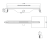 Cersanit odpływ liniowy Slim TAKO 70 cm stal S907-013 rys. tech. BudoHurt Łódź.png