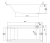 Cersanit Wanna Prostokątna Larga 160x75. S301-305  rys. tech. BudoHurt Łódź.png