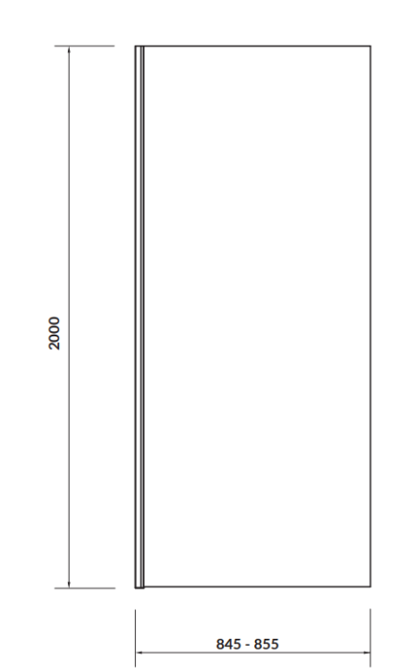 Cersanit Ścianka Kabiny Prysznicowej Crea 90x200 Szkło Trans. S159-010 rys. tech. BudoHurt Łódź.png