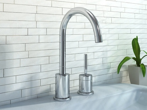 Kohlman MAXIMA 2-otworowa bateria umywalkowa z obrotową wylewką QB205M rys.1  BudoHurt.com Łódź.jpg