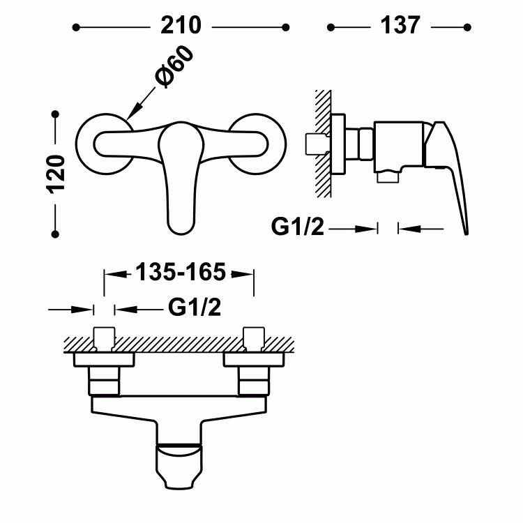 Base-Tres Plus bateria natryskowa chrom. 21626710  rys. tech. BudoHurt.com Łódź.jpg