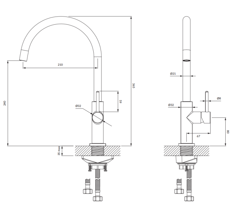 Omnires Y bateria kuchenna chrom. Y1251CR rys. tech. BudoHurt Łódź.png