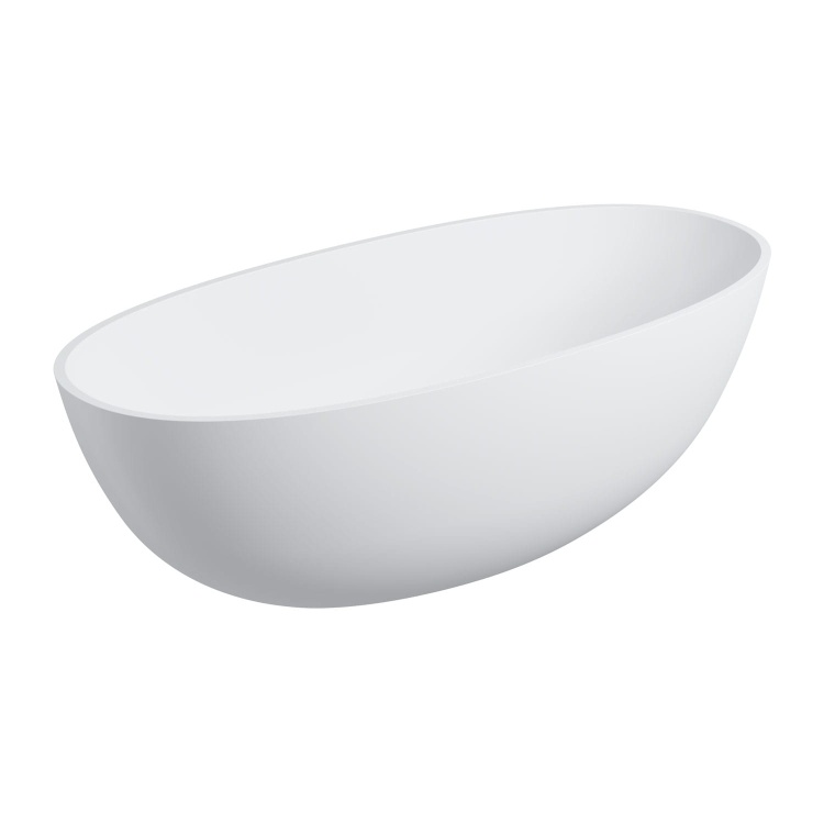 Omnires SHELL wanna wolnostojąca Marble+, 160x75 cm, z syfonem biały mat. SHELLWWBM BudoHurt.com Łódź.jpg