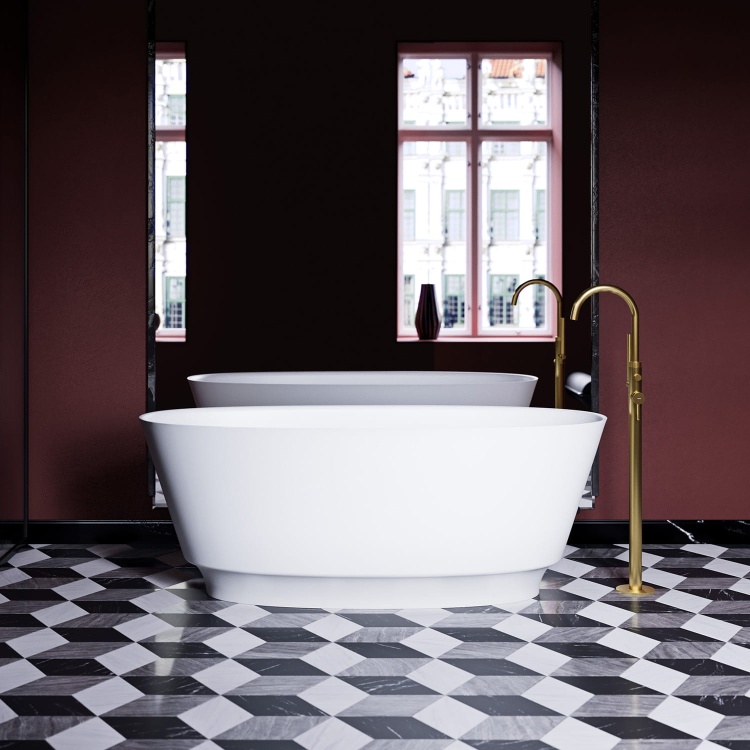 Omnires NEO wanna wolnostojąca Marble+, 158x72 cm, z syfonem biały mat. NEO158WWBM zd.3 BudoHurt.com Łódź.jpg