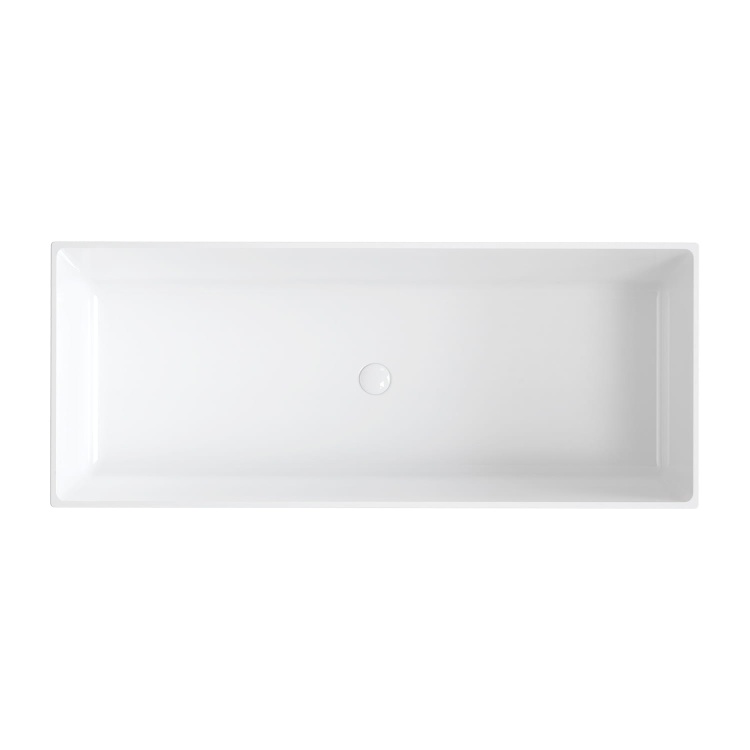 Omnires LONDON wanna wolnostojąca Marble+,160 x 66 cm biały połysk. LONDON159BP BudoHurt.com Łódź.jpg