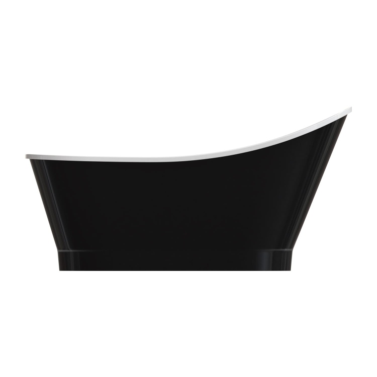 Omnires VENEZIA M+  wanna wolnostojąca  160 x 73 cm biały czarny połysk. VENEZIA159BCP  BudoHurt.com Łódź.jpg